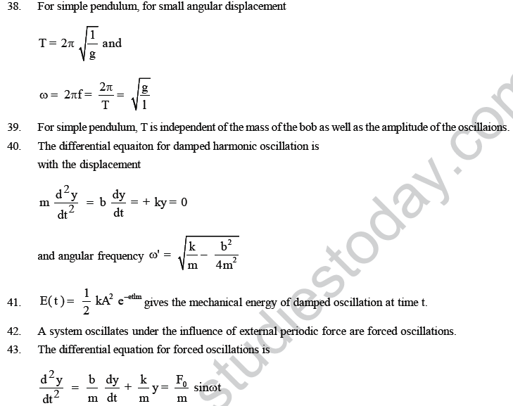 NEET UG Physics Oscillations and Waves MCQs, Multiple Choice Questions